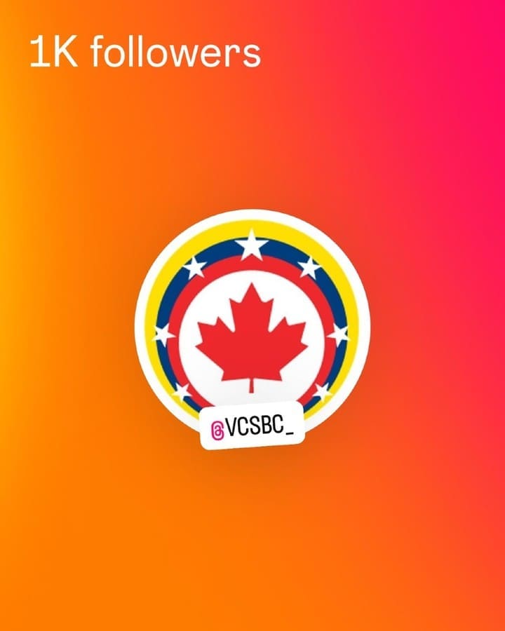 Celebrating 1,000 followers on Instagram 🎉
From all of us at VCSBC, thank you for being part of our community, for your support, and for celebrating culture and togetherness with us
💛💙❤️
Here’s to growing, sharing, and creating more memories together! 🇻🇪
#VCSBC #1KFollowers #venezolanosenbc #Gracias