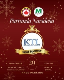 ¡Prepárate para una noche inolvidable llena del espíritu navideño latino!
Música en vivo con SongPati Latin Band, DJ SoundLoco, comida navideña ¡y mucho más!
Con invitada especial: Lussilia!
Preventa hasta el 31 de octubre
Entradas 👉 https://f.mtr.cool/ftqpleohhw
Gracias a nuestros sponsors, food vendors y media partners:
• KTL CPA
• Tepuy Development
• OchiWerks
• PYUR Vodka Soda
• TekeGourmet
• Chevere Canada
#VCSBC #venezolanosenbc #venezolanosenvancouver