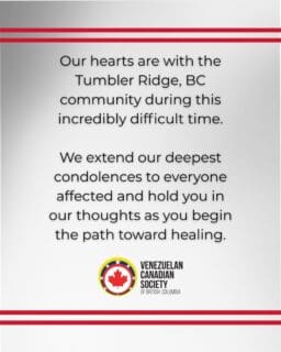 We are thinking about those affected by the tragedy in Tumbler Ridge, BC
---
Pensando en todos los afectados por la tragedia en Tumbler Ridge, BC