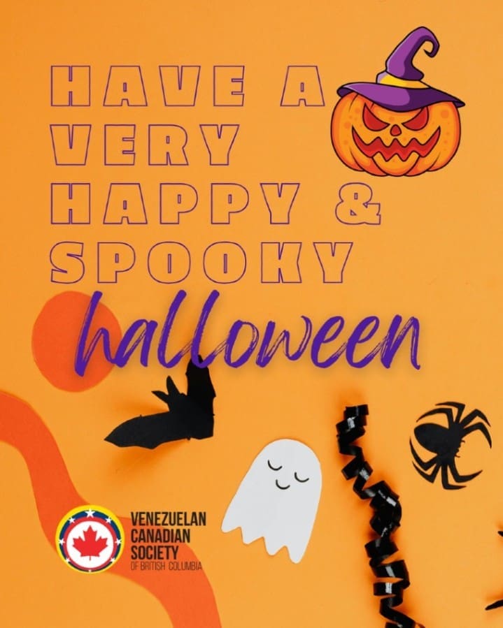 Happy Halloween!
We hope you have a safe, happy & very spooky Halloween 👻🎃🧙‍♀️

#vcsbc #venezolanosenbc #halloween #happyhalloween
