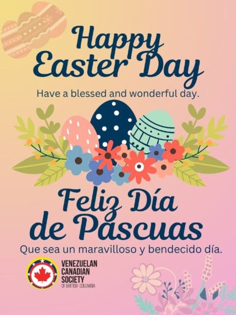 Happy Easter! 🐰🌷 - May renewal bring peace and joy.¡Feliz Día de Pascua! 🐣🌼 - Que la renovación te traiga paz y alegría.